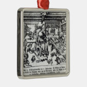 St. Eligius als goudsmid in zijn werkplaats Metalen Ornament (Rechts)