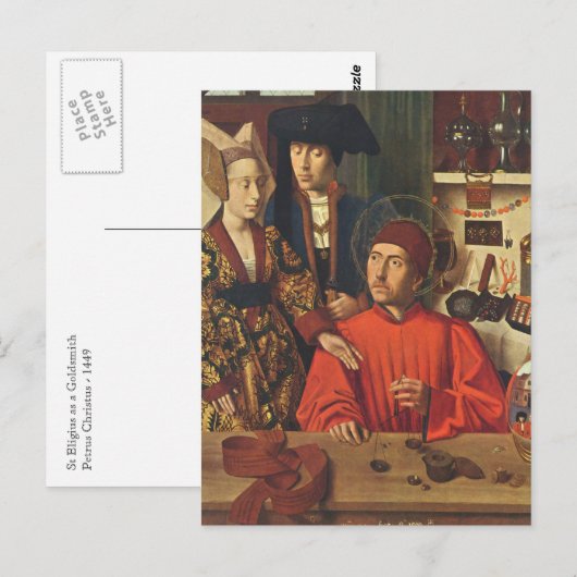 St Eligius as a Goldsmith Postcard Briefkaart (Voorkant / Achterkant)
