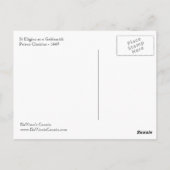 St Eligius as a Goldsmith Postcard Briefkaart (Achterkant)