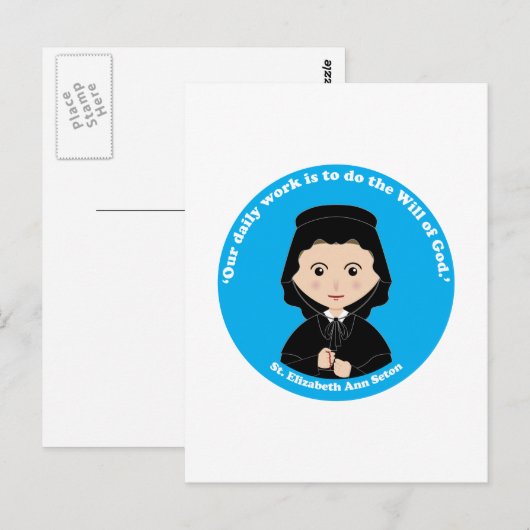 St. Elizabeth Ann Seton Briefkaart (Voorkant / Achterkant)