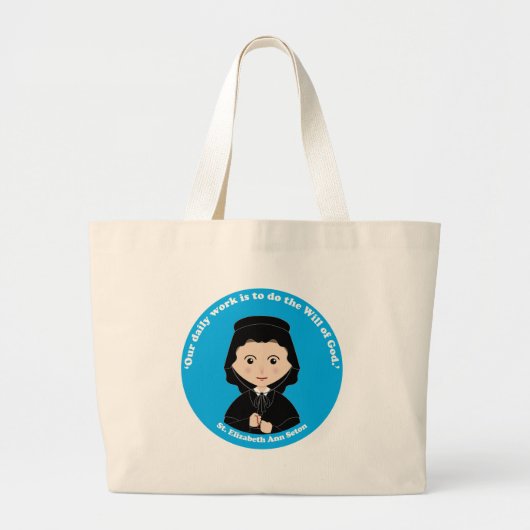 St. Elizabeth Ann Seton Grote Tote Bag (Voorkant)