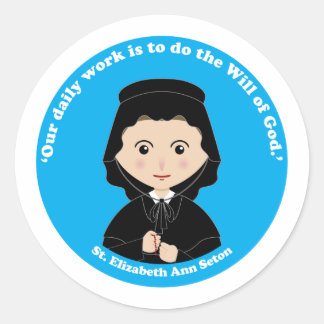 St. Elizabeth Ann Seton Ronde Sticker