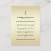 St. Elizabeth, de nieuwe martelaar orthodoxe Kaart Plaatskaartje (Achterkant)