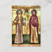 St. Elizabeth, de nieuwe martelaar orthodoxe Kaart Plaatskaartje (Voorkant)