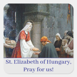 St. Elizabeth of Hungary Klassieke ronde Sticker