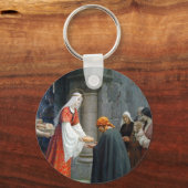 St. Elizabeth of Hungary voedt de armen Sleutelhanger (Voorkant)