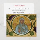 St. Elizabeth Prayer Card Briefkaart (Voorkant / Achterkant)