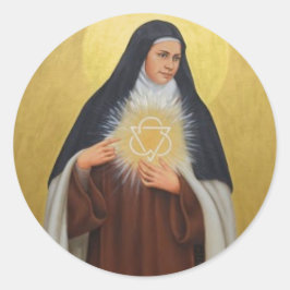 St. Elizabeth van de Trinity Karmelietennon Ronde Sticker