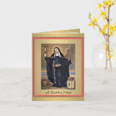 St. Elizabeth van het Wenskaart van Portugal Kaart (Gele Bloem)