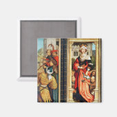 St. Elizabeth van Hongarije Magneet (Voorkant / Achterkant)