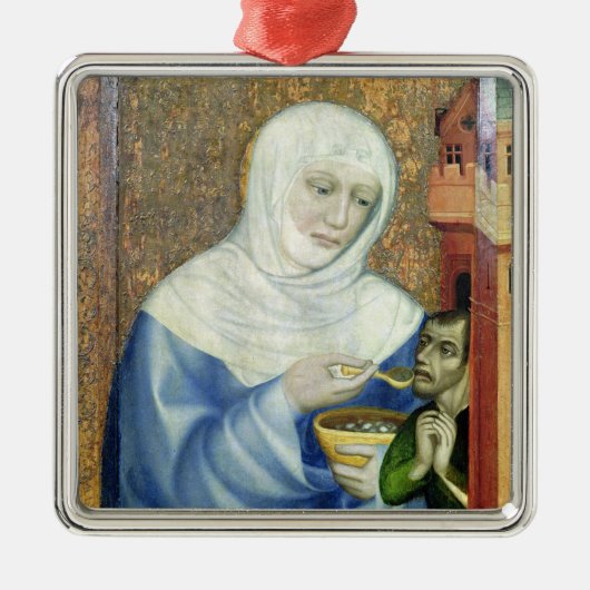 St. Elizabeth van Hongarije Metalen Ornament (Voorkant)