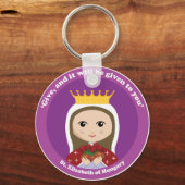 St. Elizabeth van Hongarije Sleutelhanger (Voorkant)