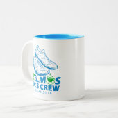 St. Elmo's DCCS hardloopploeg Alexandria Tweekleurige Koffiemok (Voorkant links)
