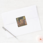 St. Eloi in de Silversmith workshop Vierkante Sticker (Envelop)