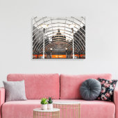 St Enoch's Metro Station, Glasgow, Schotland. Canvas Afdruk (Insitu (Woonkamer))