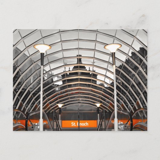 St Enoch's Subway Station, Glasgow, Schotland. Briefkaart (Voorkant)