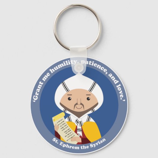 St. Ephrem van Syrië Sleutelhanger (Voorkant)