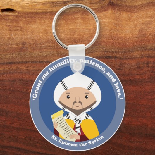 St. Ephrem van Syrië Sleutelhanger (Voorkant)