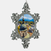 St. Erhardkerk, Salzburg, Oostenrijk, Tin Sneeuwvlok Ornament (Links)