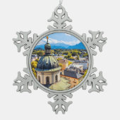 St. Erhardkerk, Salzburg, Oostenrijk, Tin Sneeuwvlok Ornament (Voorkant)