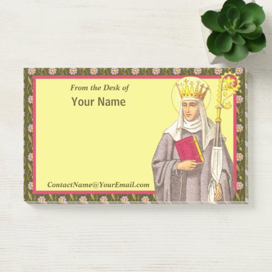 St. Etheldreda (Audrey) (P 003) 10"x6" Post-it® Notes (Kantoor)
