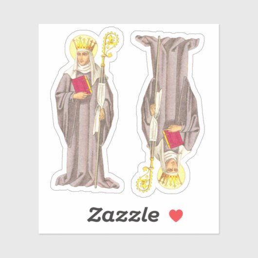 St. Etheldreda (Audrey) (P 003) - 2-up Contour Sticker (Vel)