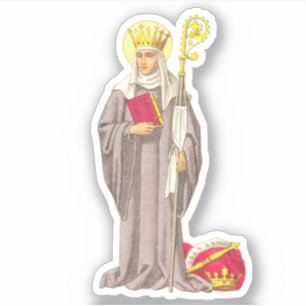 St. Etheldreda (Audrey) (P 003) - Contour Sticker