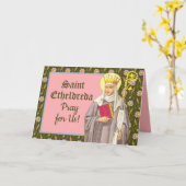 St. Etheldreda (Audrey) (P 003) Kaart (Gele Bloem)