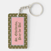 St. Etheldreda (Audrey) (P 003) Sleutelhanger (achterkant)