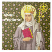 St. Etheldreda (Audrey) (P 003) Tegeltje (Voorkant)