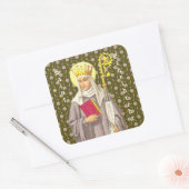 St. Etheldreda (Audrey) (P 003) Vierkante Sticker (Envelop)