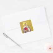 St. Etheldreda (Audrey) (P 003) Vierkante Sticker (Envelop)
