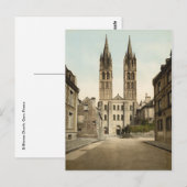 St Etienne Church, Caen, Frankrijk Briefkaart (Voorkant / Achterkant)