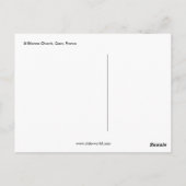 St Etienne Church, Caen, Frankrijk Briefkaart (Achterkant)