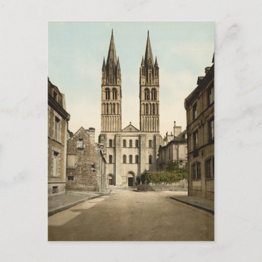 St Etienne Church, Caen, Frankrijk Briefkaart (Voorkant)