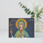 St. Euphemia Orthodox Christelijk Icoon Briefkaart (Staand voorkant)