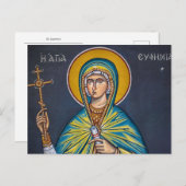 St. Euphemia Orthodox Christelijk Icoon Briefkaart (Voorkant / Achterkant)