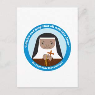 St. Euphrasia Eluvathingal Briefkaart