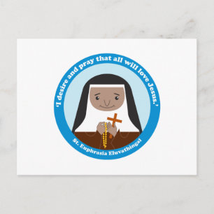 St. Euphrasia Eluvathingal Briefkaart