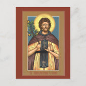 St. Euphrosynos de Cook Prayer Card Briefkaart (Voorkant)