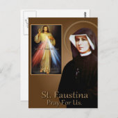 ST FAUSTINA BRIEFKAART (Voorkant / Achterkant)