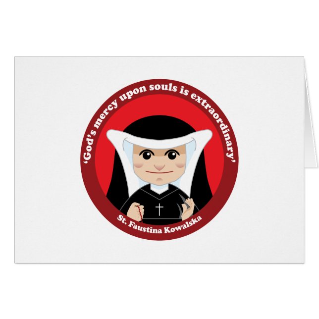 St. Faustina Kowalska (Voorkant Horizontaal)