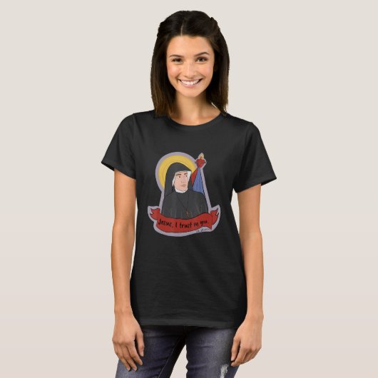 St Faustina Kowalska Great Love kathokatholieke pr T-shirt (Voorkant volledig)
