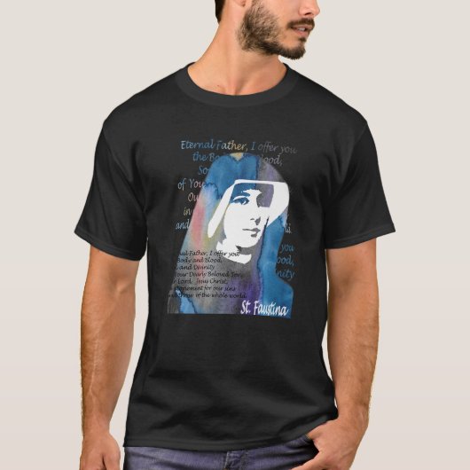 St Faustina Kowalska Great Love kathokatholieke pr T-shirt (Voorkant)