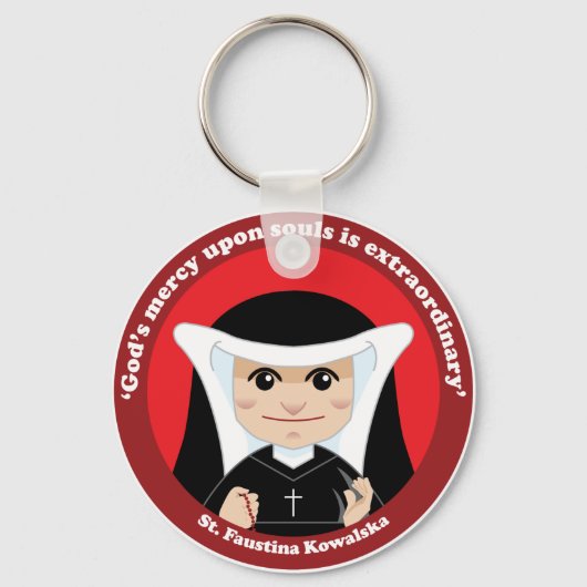 St. Faustina Kowalska Sleutelhanger (Voorkant)