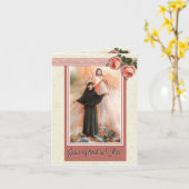 St. Faustina Note Card Kaart (Gele Bloem)
