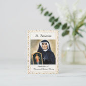 St. Faustina Roman Catholic Prayer Card Plaatskaartje (Staand voorkant)