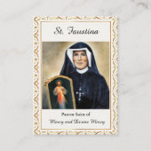 St. Faustina Roman Catholic Prayer Card Plaatskaartje (Voorkant)