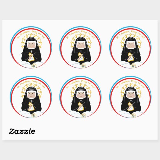 St. Faustina Sticker (Vel)