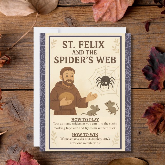 St. Felix Spider's Web Katholieke Sint Spel Teken (Creator heeft geüpload)